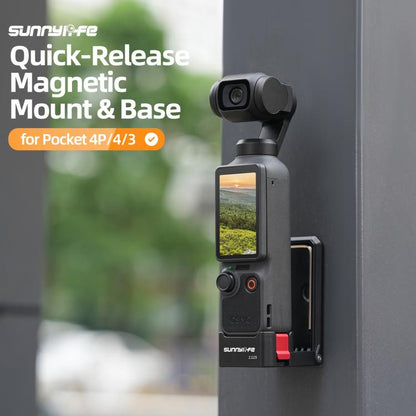 Soporte magnético de liberación rápida Sunnylife, base de mesa con ángulos ajustables para DJI Osmo Pocket (negro) — imagen 3