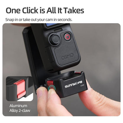 Soporte magnético de liberación rápida Sunnylife, base de mesa con ángulos ajustables para DJI Osmo Pocket (negro) — imagen 5