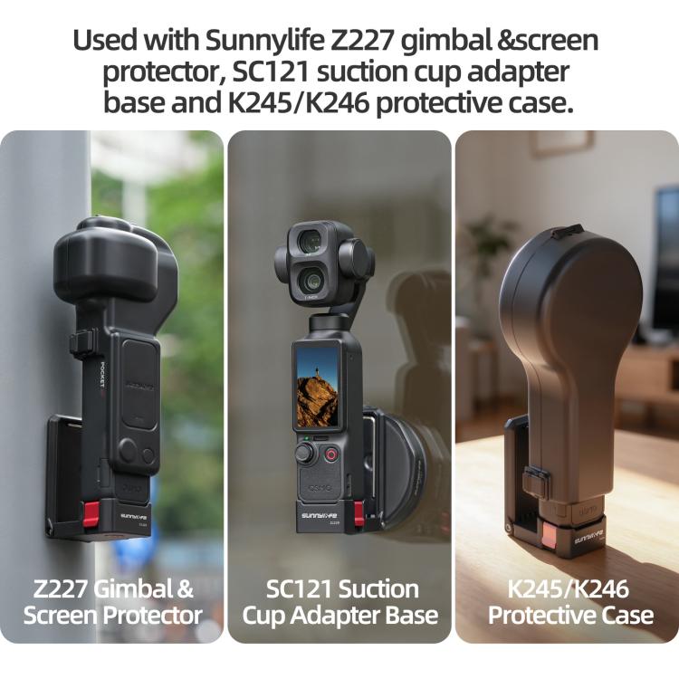 Soporte magnético de liberación rápida Sunnylife, base de mesa con ángulos ajustables para DJI Osmo Pocket (rosa) — imagen 11