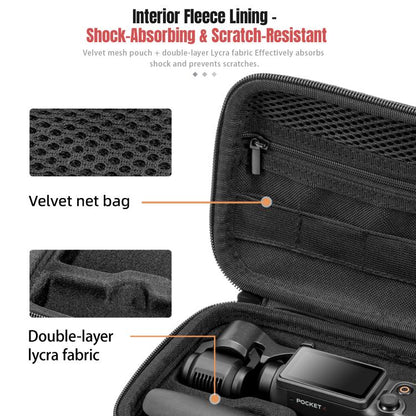 Estuche de transporte portátil STARTRC, bolsa de almacenamiento moldeada multiusos para DJI Osmo Pocket 4 (negra) — imagen 8