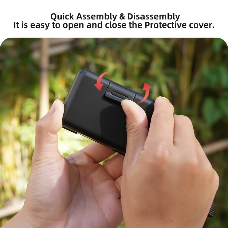Funda Sunnylife - protectora portátil a prueba de golpes y polvo, con cordón para DJI Osmo Action 6 (negra) — imagen 8