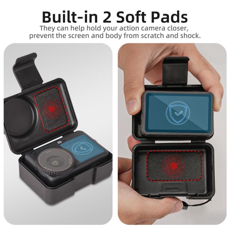 Funda Sunnylife - protectora portátil a prueba de golpes y polvo, con cordón para DJI Osmo Action 6 (negra) — imagen 9