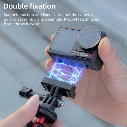Base de liberación Adaptador de montaje de rápida magnética para DJI Osmo Action 5 (negro) — imagen 3