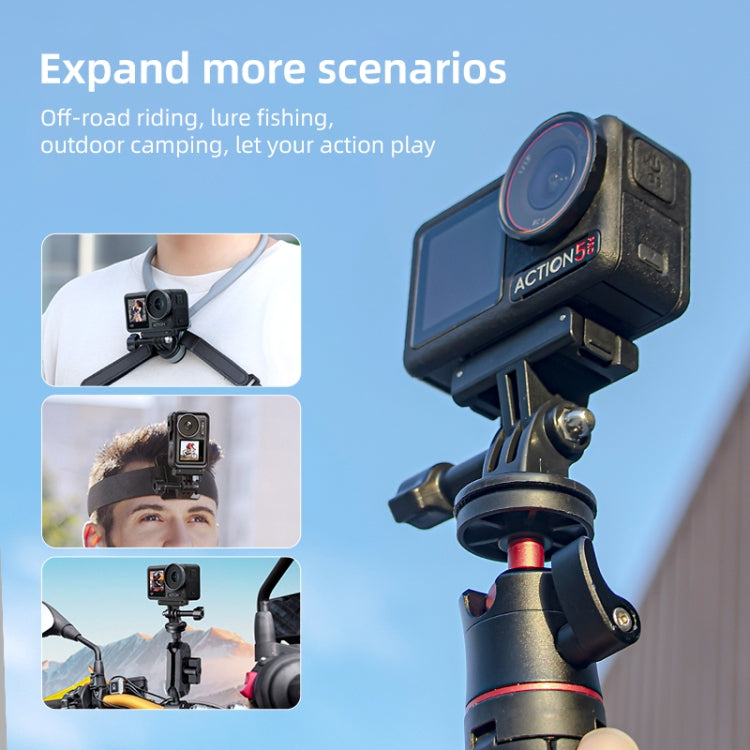 Base de liberación Adaptador de montaje de rápida magnética para DJI Osmo Action 5 (negro) — imagen 5