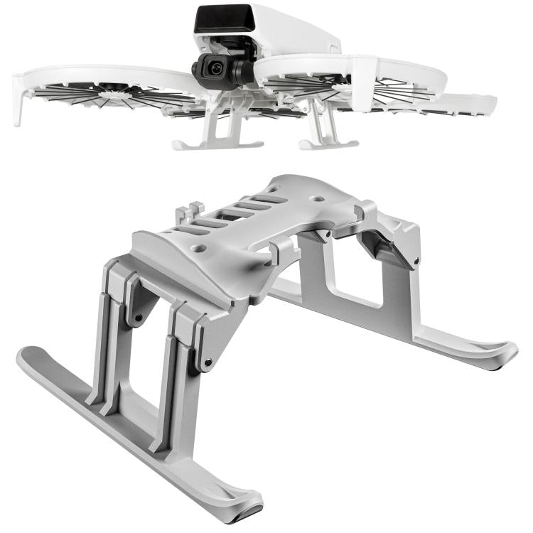 Bastidor de entrenamiento con tren de aterrizaje elevado, anticaídas y antisuciedad, plegable para DJI Flip (gris)