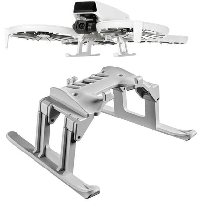 Bastidor de entrenamiento con tren de aterrizaje elevado, anticaídas y antisuciedad, plegable para DJI Flip (gris)