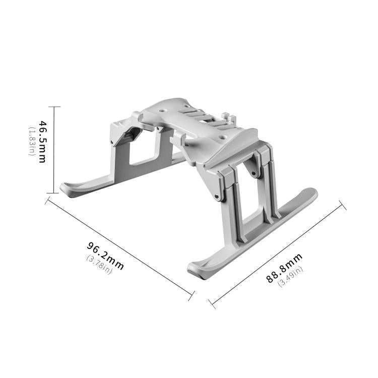 Bastidor de entrenamiento con tren de aterrizaje elevado, anticaídas y antisuciedad, plegable para DJI Flip (gris) — imagen 3