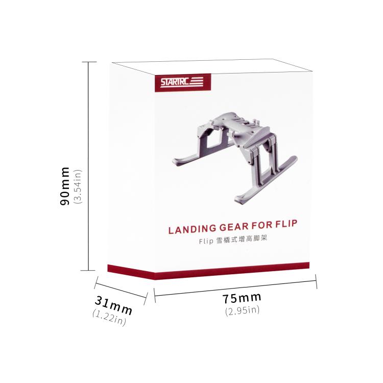 Bastidor de entrenamiento con tren de aterrizaje elevado, anticaídas y antisuciedad, plegable para DJI Flip (gris) — imagen 4