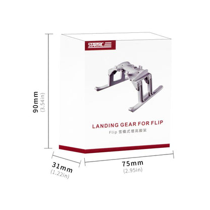 Bastidor de entrenamiento con tren de aterrizaje elevado, anticaídas y antisuciedad, plegable para DJI Flip (gris) — imagen 4