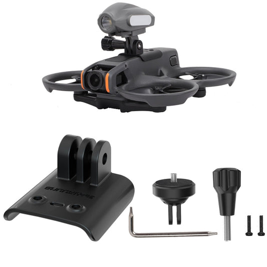 Soporte Sunnylife para cámara de acción Soporte de luz para drones para DJI Avata 2 (negro)