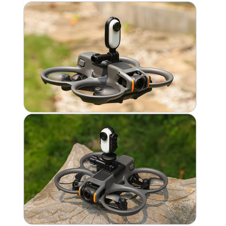 Soporte Sunnylife para cámara de acción Soporte de luz para drones para DJI Avata 2 (negro) — imagen 5