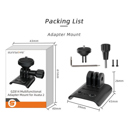 Soporte Sunnylife para cámara de acción Soporte de luz para drones para DJI Avata 2 (negro) — imagen 7