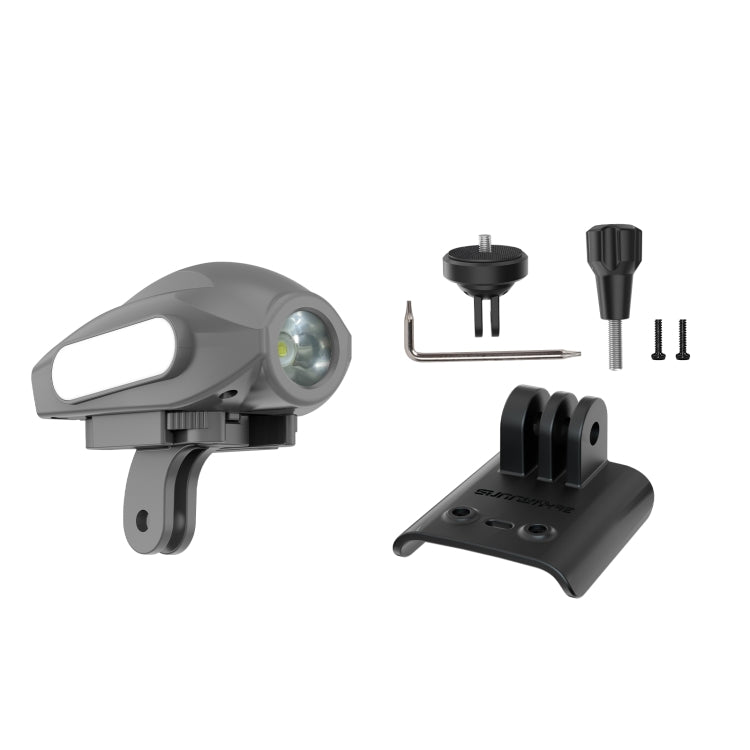 Soporte Sunnylife para cámara de acción montaje Dron soporte de luz lámpara para DJI Avata 2 (negro) — imagen 2