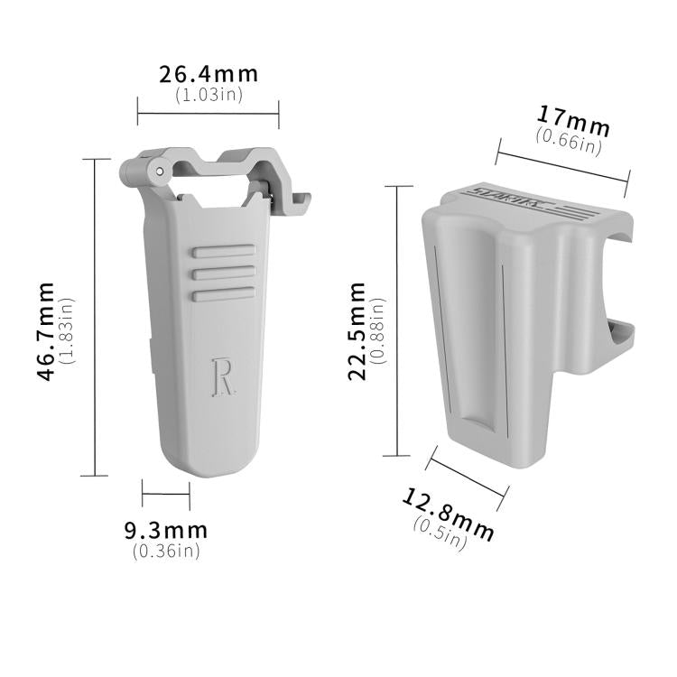 Extensiones de altura del tren de aterrizaje para dron tipo dividido STARTRC para DJI Flip (gris) — imagen 3