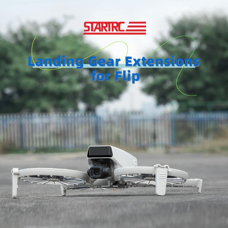 Extensiones de altura del tren de aterrizaje para dron tipo dividido STARTRC para DJI Flip (gris) — imagen 5