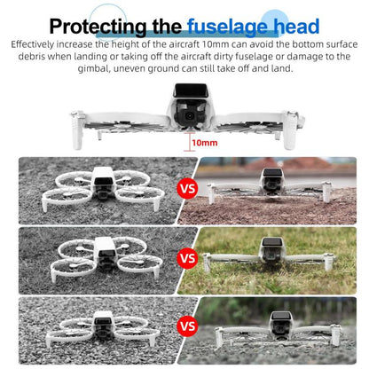 Extensiones de altura del tren de aterrizaje para dron tipo dividido STARTRC para DJI Flip (gris) — imagen 8