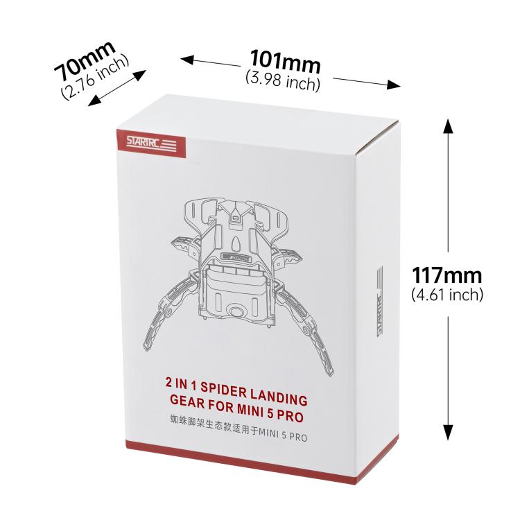 Soporte de entrenamiento de tren de aterrizaje elevado STARTRC Spider-Leg, compatible con ecosistemas para DJI Mini 5 Pro (g…