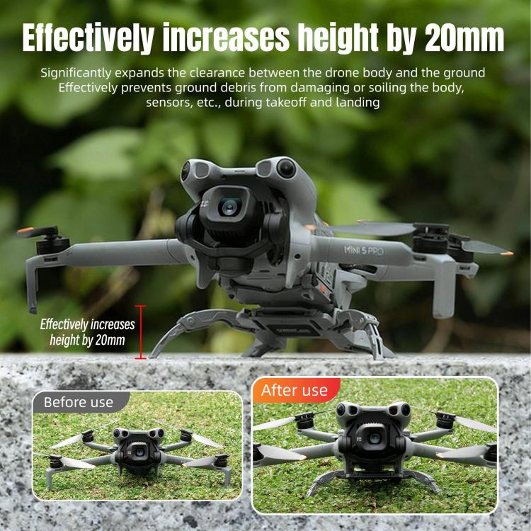 Soporte de entrenamiento de tren de aterrizaje elevado STARTRC Spider-Leg, compatible con ecosistemas para DJI Mini 5 Pro (g…