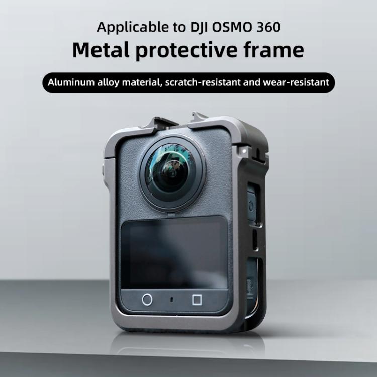 Marco de expansión de jaula protectora de aleación de aluminio para DJI Osmo 360 (gris) — imagen 2