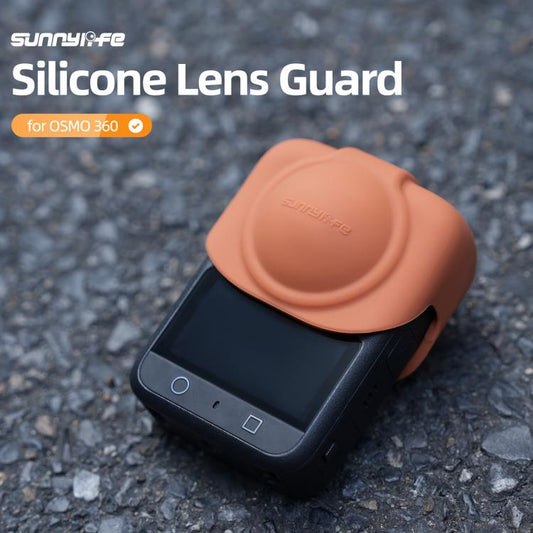 Tapa protectora de silicona para lente Sunnylife para DJI Osmo 360 (negra) — imagen 2