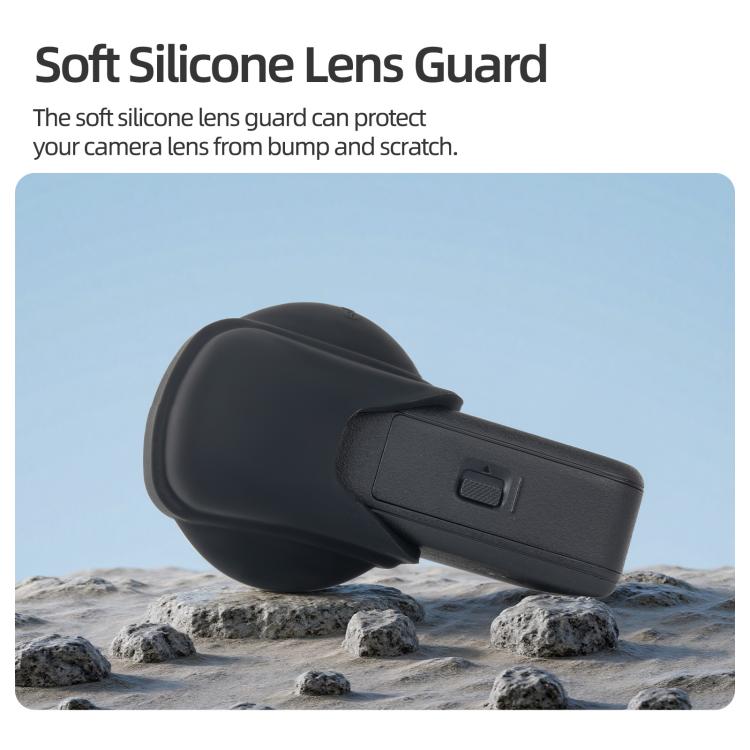 Tapa protectora de silicona para lente Sunnylife para DJI Osmo 360 (naranja) — imagen 4