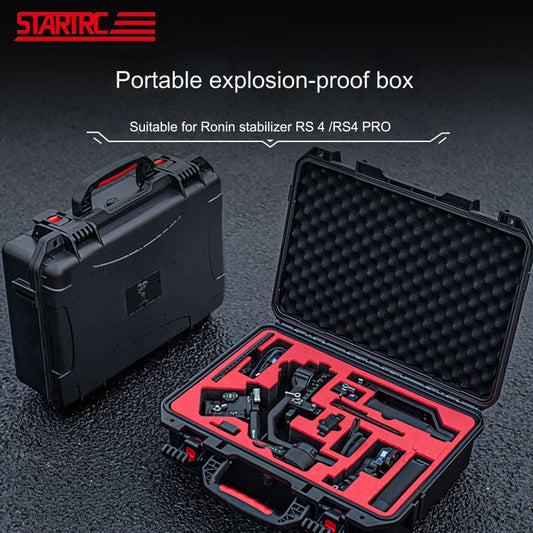 Estuche STARTRC ABS impermeable a prueba de golpes Caja de almacenamiento portátil para DJI RS 4 Pro (negro) — imagen 2
