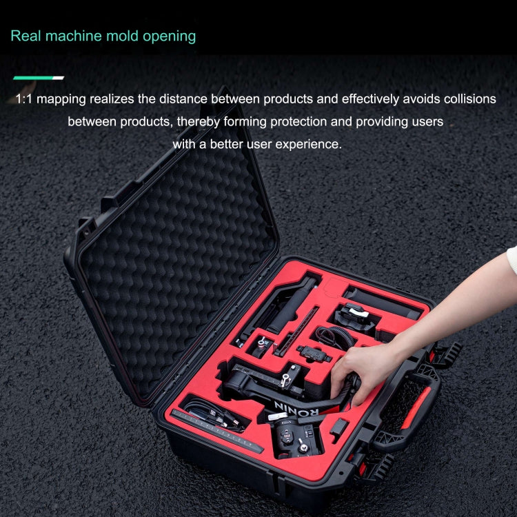 Estuche STARTRC ABS impermeable a prueba de golpes Caja de almacenamiento portátil para DJI RS 4 Pro (negro) — imagen 3