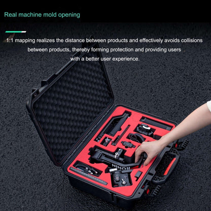 Estuche STARTRC ABS impermeable a prueba de golpes Caja de almacenamiento portátil para DJI RS 4 Pro (negro) — imagen 3