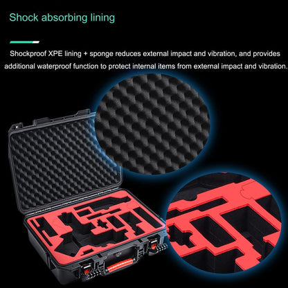 Estuche STARTRC ABS impermeable a prueba de golpes Caja de almacenamiento portátil para DJI RS 4 Pro (negro) — imagen 6
