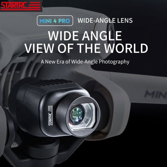 Filtro de lente STARTRC Dron gran angular para DJI Mini 4 Pro (negro) — imagen 2