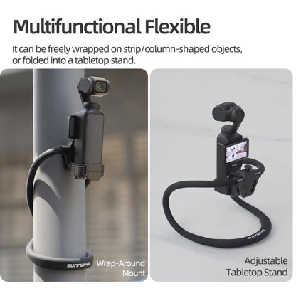 Soporte ajustable para cuello Sunnylife, ideal para vídeos POV, vlogs y selfies, con correa para el cuerpo para DJI Osmo Poc…