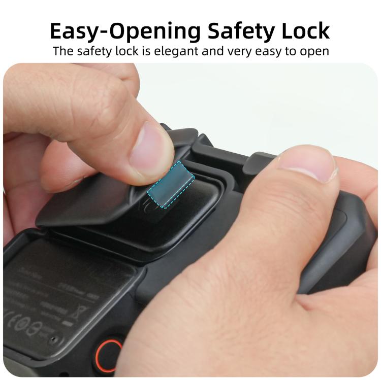 Empuñadura ergonómica integrada Sunnylife para fotografía callejera con disparador de liberación rápida (negra) — imagen 5