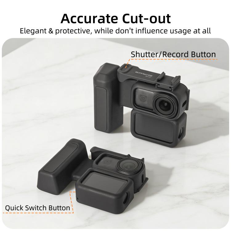 Empuñadura ergonómica integrada Sunnylife para fotografía callejera con disparador de liberación rápida (negra) — imagen 7