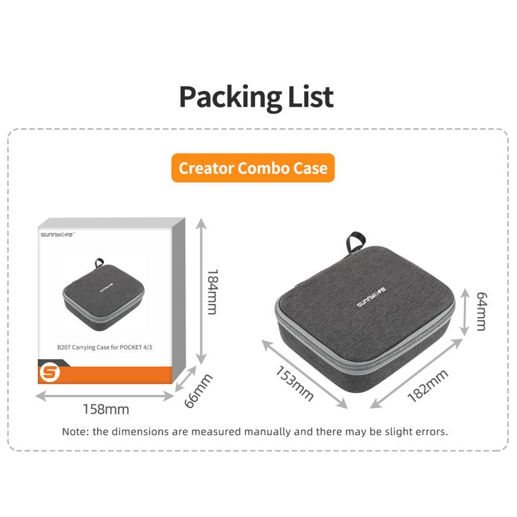 Bolsas de transporte Sunnylife Mini para DJI Osmo Pocket 4 (Gris) — imagen 11