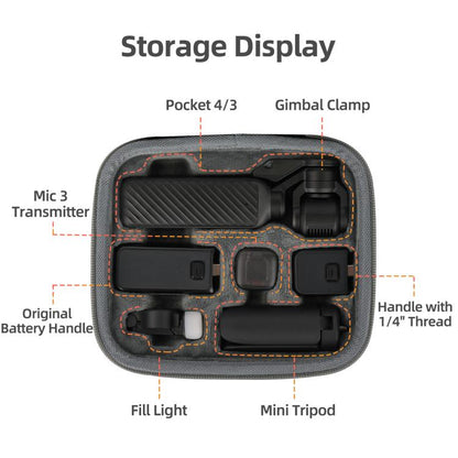 Bolsas de transporte Sunnylife Mini para DJI Osmo Pocket 4 (Gris) — imagen 6