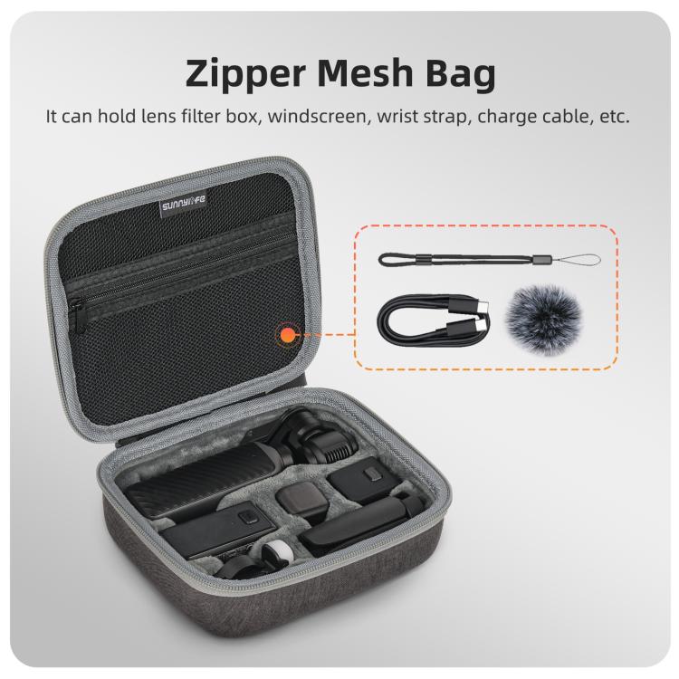 Bolsas de transporte Sunnylife Mini para DJI Osmo Pocket 4 (Gris) — imagen 7