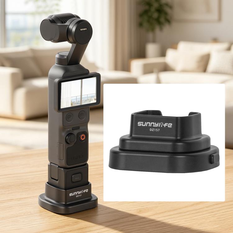 Base desmontable Sunnylife para auto y escritorio, soporte estabilizador de escritorio (negro) para DJI Osmo Pocket 4