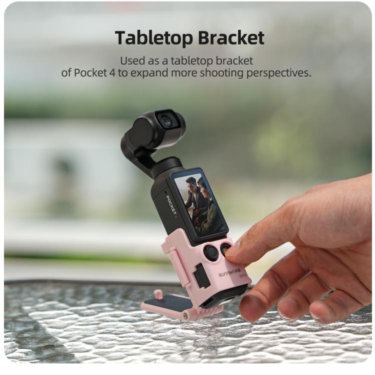 Soporte magnético multifuncional de sobremesa Sunnylife para DJI Osmo Pocket 4 (negro) — imagen 13