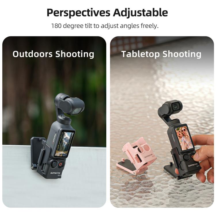 Soporte magnético multifuncional de sobremesa Sunnylife para DJI Osmo Pocket 4 (negro) — imagen 14