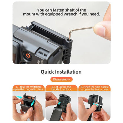 Soporte magnético multifuncional de sobremesa Sunnylife para DJI Osmo Pocket 4 (negro) — imagen 18