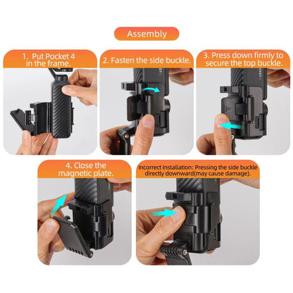 Soporte magnético multifuncional de mesa Sunnylife para DJI Osmo Pocket 4 (rosa) — imagen 19