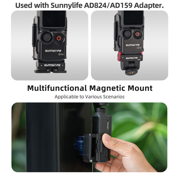 Soporte magnético multifuncional de mesa Sunnylife para DJI Osmo Pocket 4 (rosa) — imagen 8