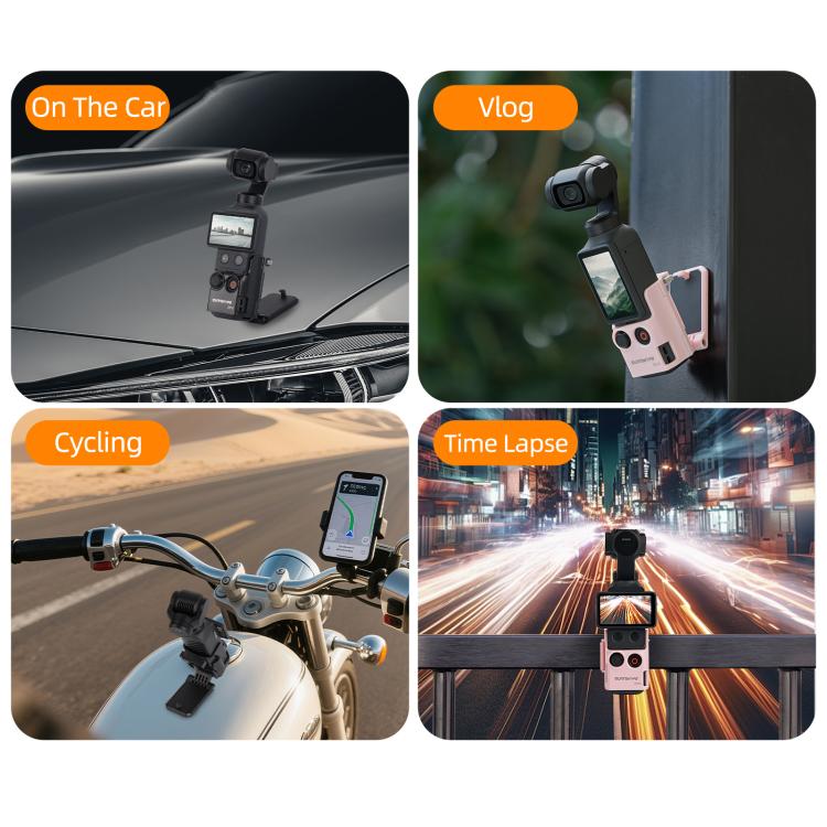 Soporte magnético multifuncional de mesa Sunnylife para DJI Osmo Pocket 4 (rosa) — imagen 10