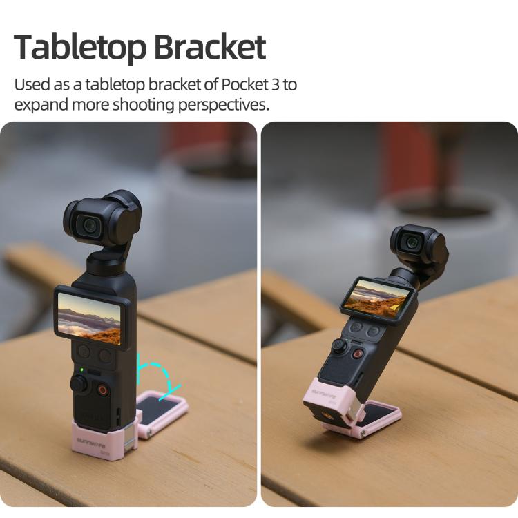 Soporte magnético de liberación rápida Sunnylife, base de mesa con soporte de plástico y ángulos ajustables para DJI Osmo Po…