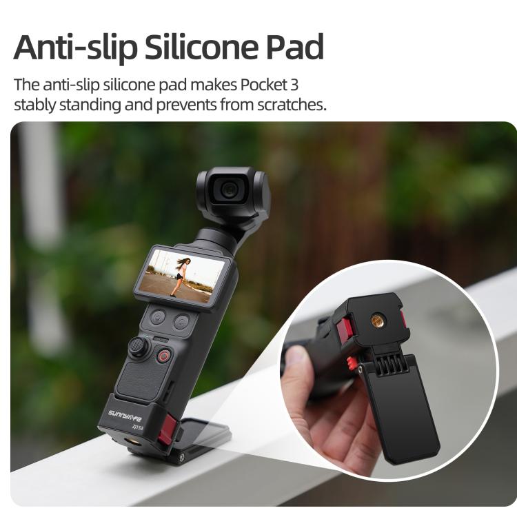 Soporte magnético de liberación rápida Sunnylife, base de mesa con soporte de plástico y ángulos ajustables para DJI Osmo Po…