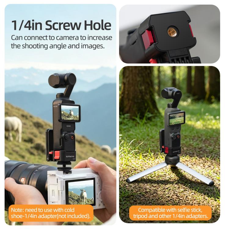 Soporte magnético de liberación rápida Sunnylife, base de mesa con soporte de plástico y ángulos ajustables para DJI Osmo Po…
