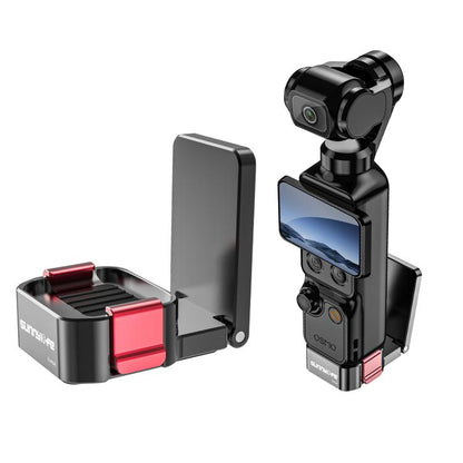 Soporte magnético de mesa Sunnylife de metal de liberación rápida para DJI Osmo Pocket 4 (negro)