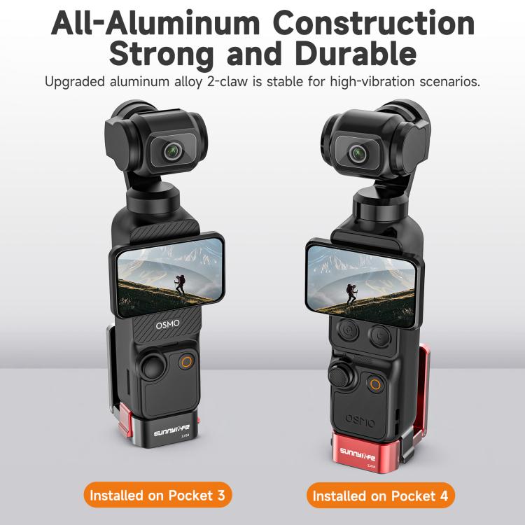 Soporte magnético de mesa Sunnylife de metal de liberación rápida para DJI Osmo Pocket 4 (negro) — imagen 4