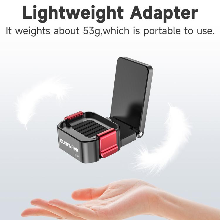 Soporte magnético de mesa Sunnylife de metal de liberación rápida para DJI Osmo Pocket 4 (rojo) — imagen 6