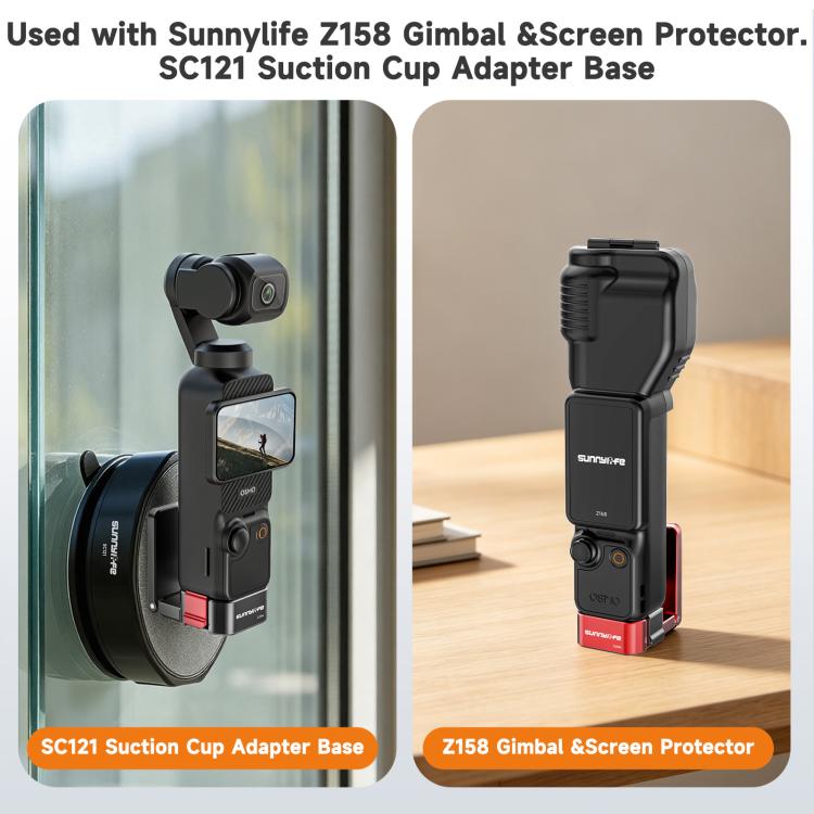 Soporte magnético de mesa Sunnylife de metal de liberación rápida para DJI Osmo Pocket 4 (negro) — imagen 8